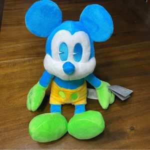New with Tags Neon Mickey Mouse Plush Disney